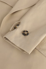 Orolay-Casual Belted Lapel Trench-#color_Khaki