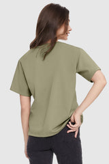 Orolay-Casual Crewneck T-Shirt-#color_Peat Moss