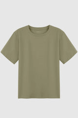 Orolay-Casual Crewneck T-Shirt-#color_Peat Moss