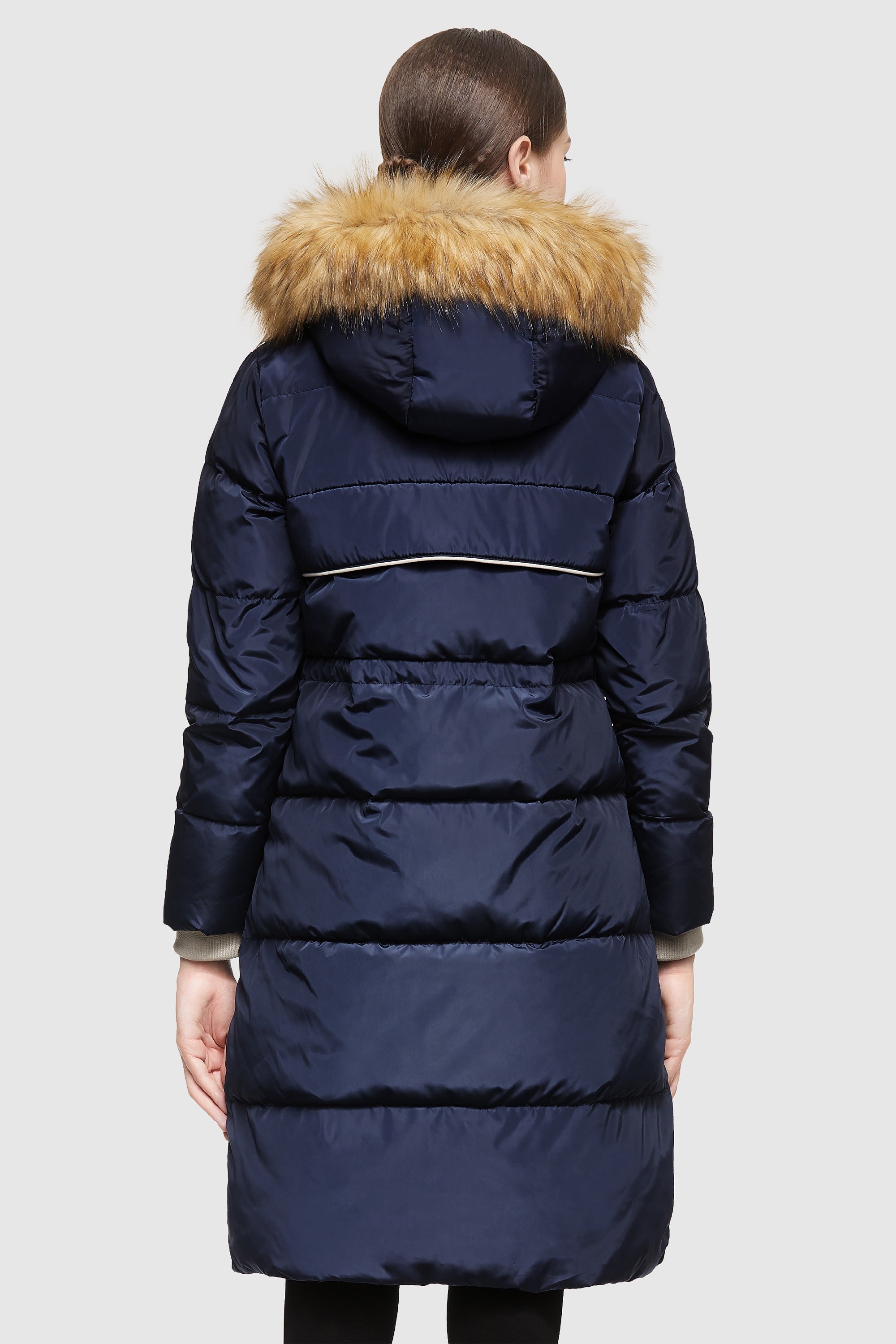 Orolay-Casual Long Hooded Down Coat-#color_Beacon Blue