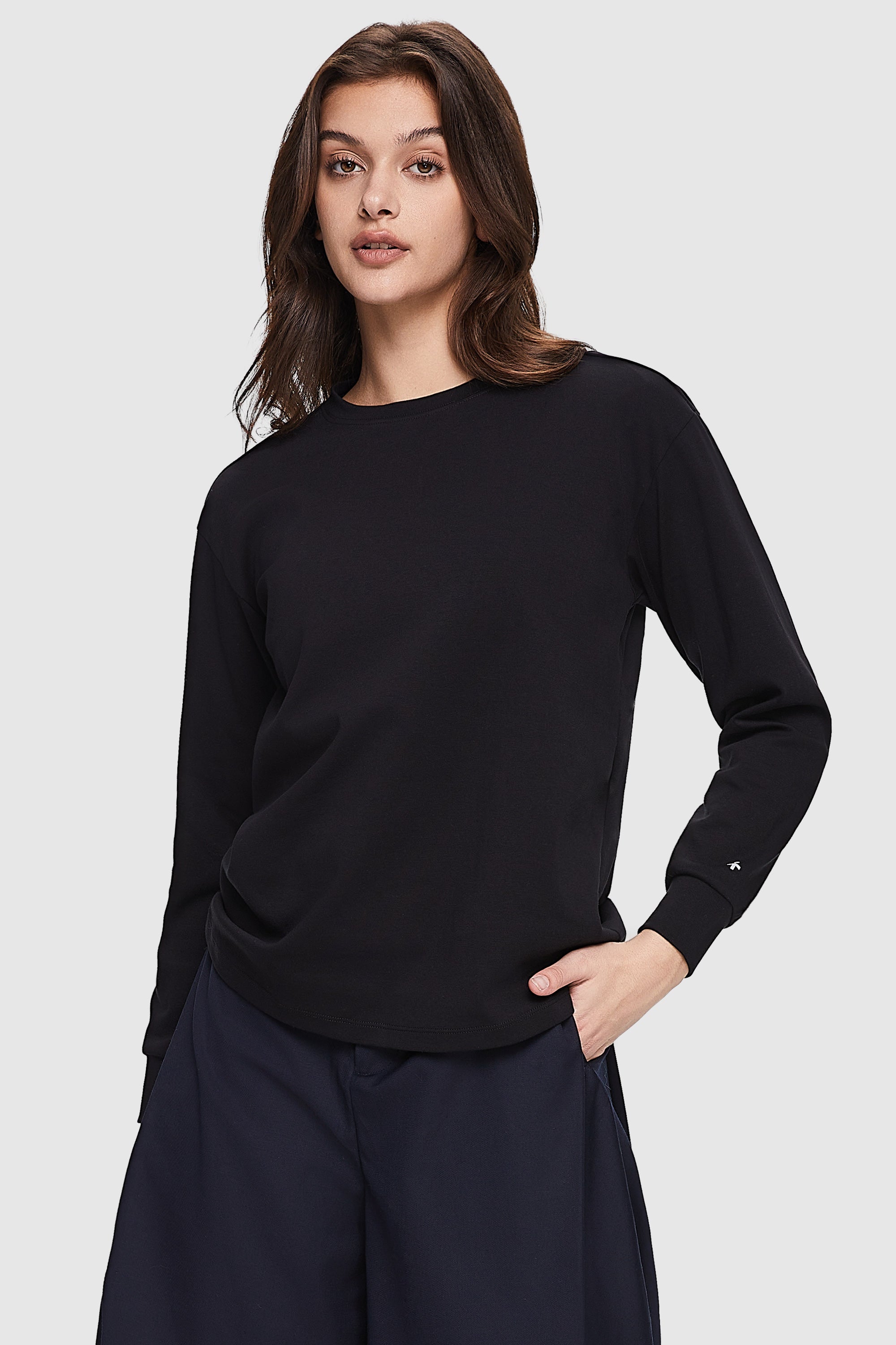 Casual Long-Sleeve Shirt from Orolay - #color_black