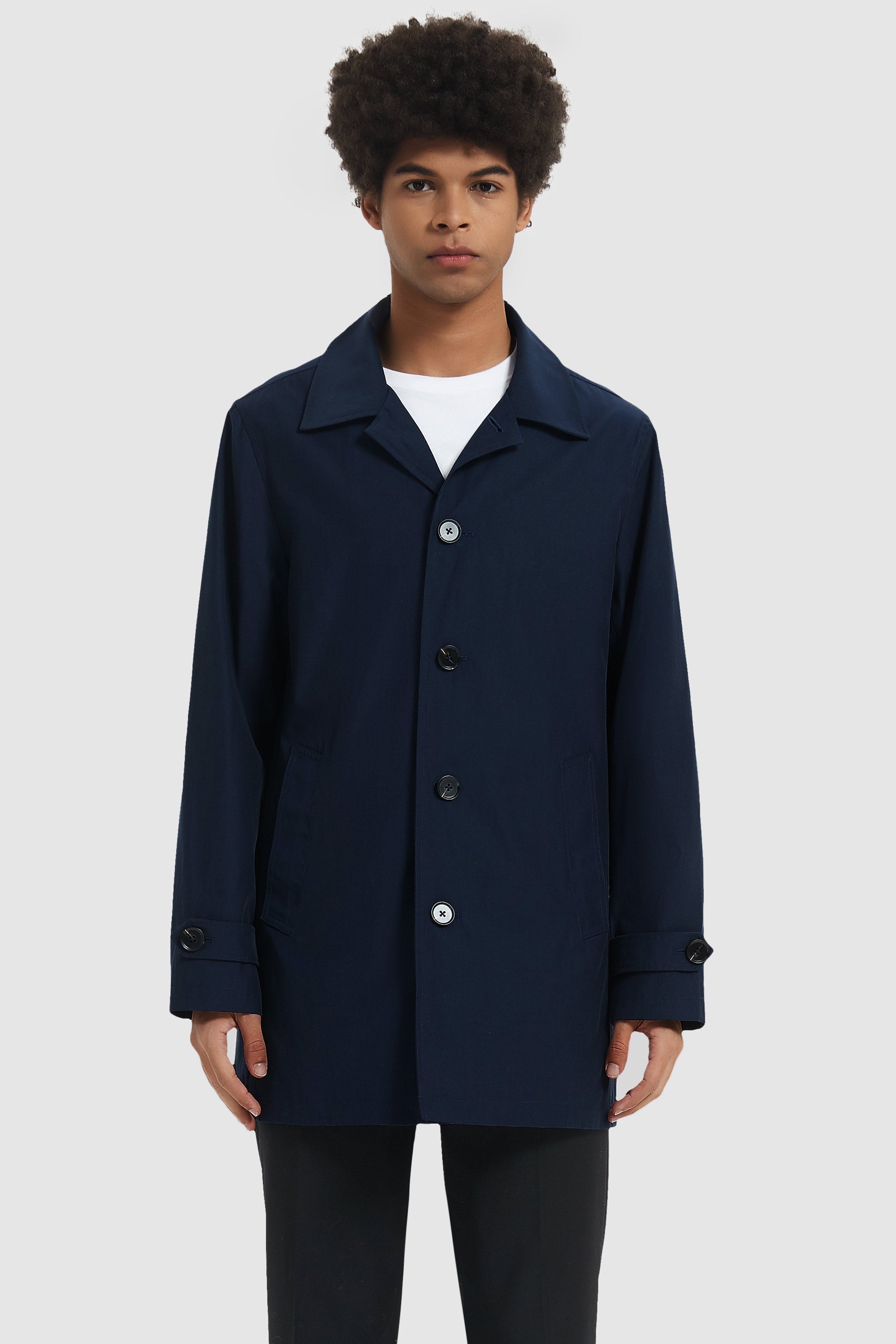 Orolay-Classic Lapel Jacket-#color_Navy