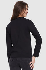 Crew Neck Long Sleeve Shirt from Orolay - #color_black