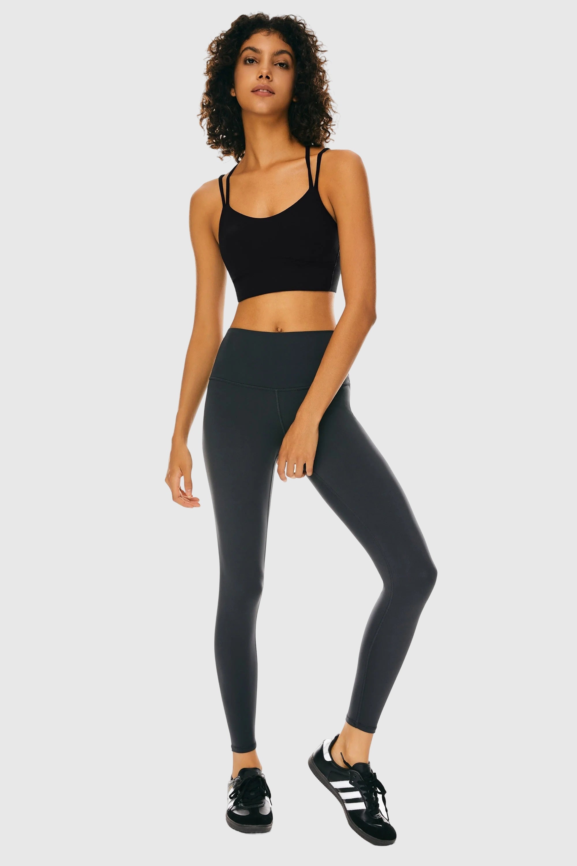 Criss Cross Padded Sports Bra from Orolay - #color_Black