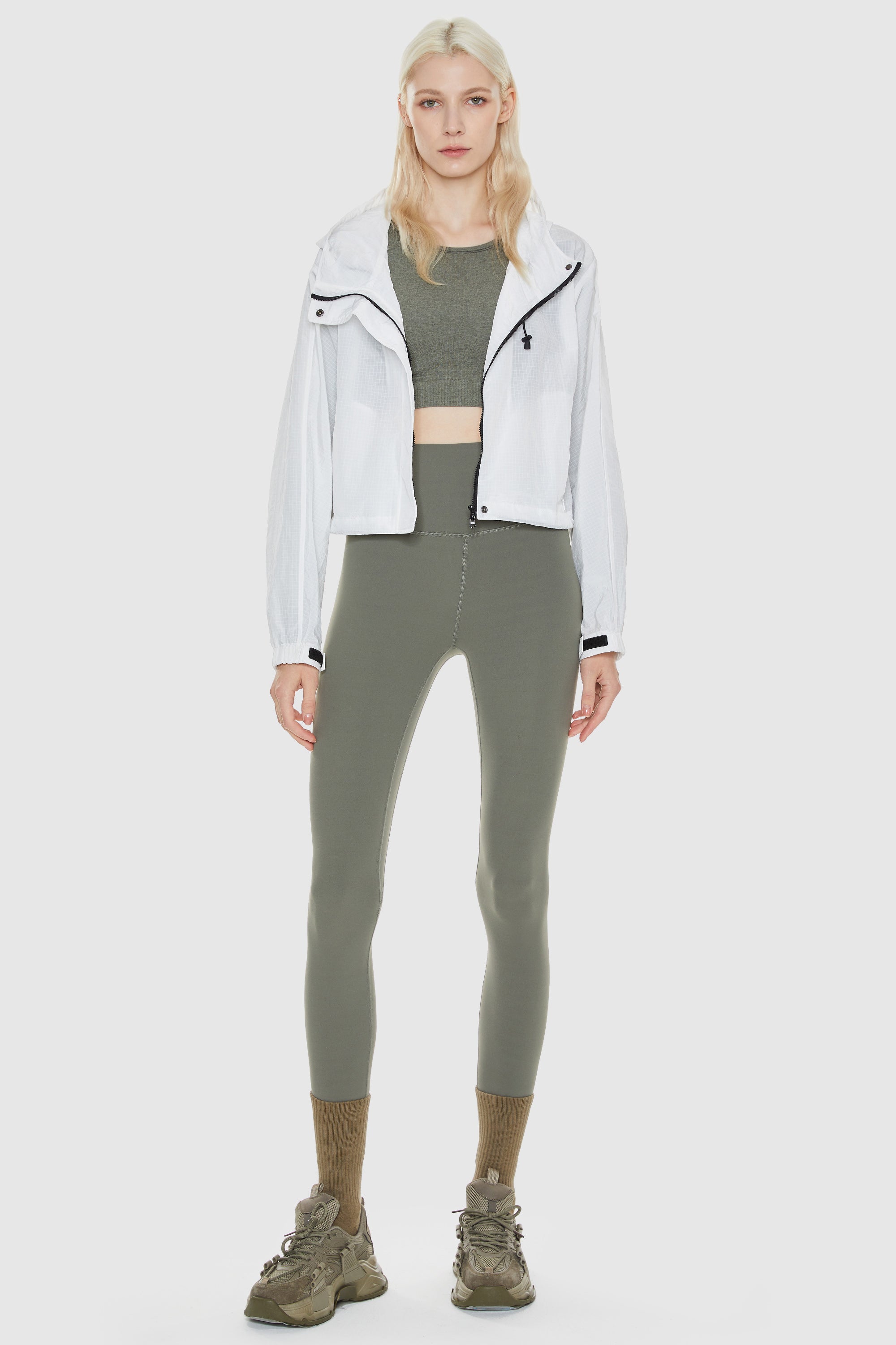 Orolay-Cropped Lightweight Jacket-#color_White