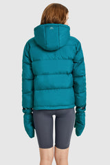 Orolay-Diamond Quilted Jacket with Hood-#color_Bluebird