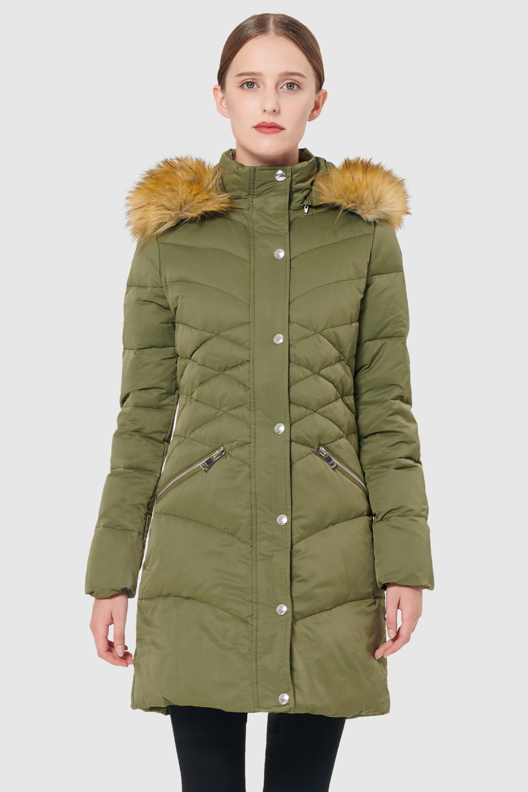 Orolay-Diamond Quilted Winter Down Coat-#color_Peat Moss