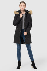 Orolay-Diamond Quilted Winter Down Coat-#color_Black