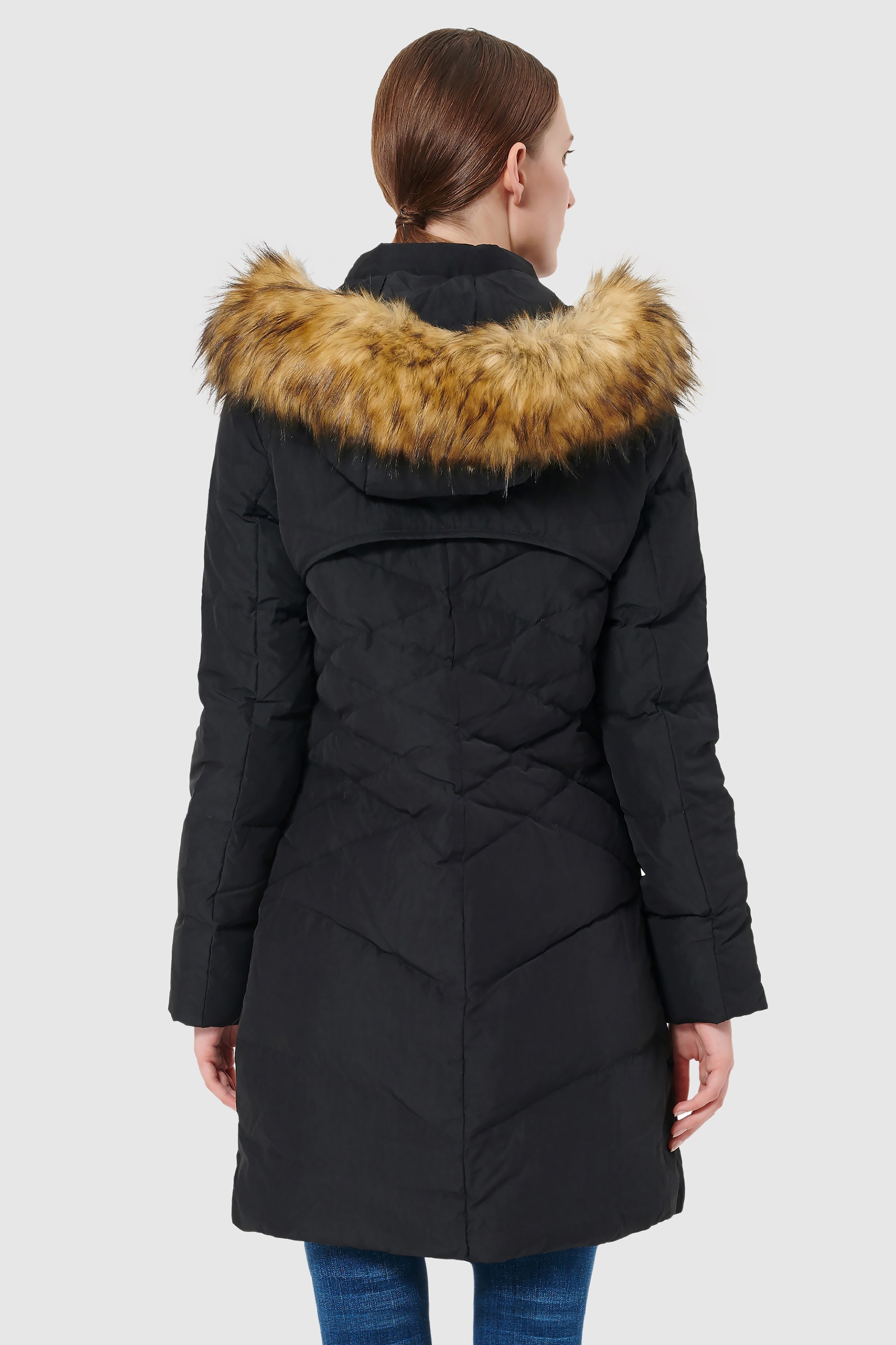 Orolay-Diamond Quilted Winter Down Coat-#color_Black