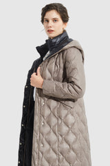 Orolay-Double Layer Removable Hood Down Coat-#color_Atmosphere