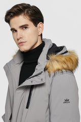 Orolay-Double Snap Winter Down Coat-#color_Gull Gray