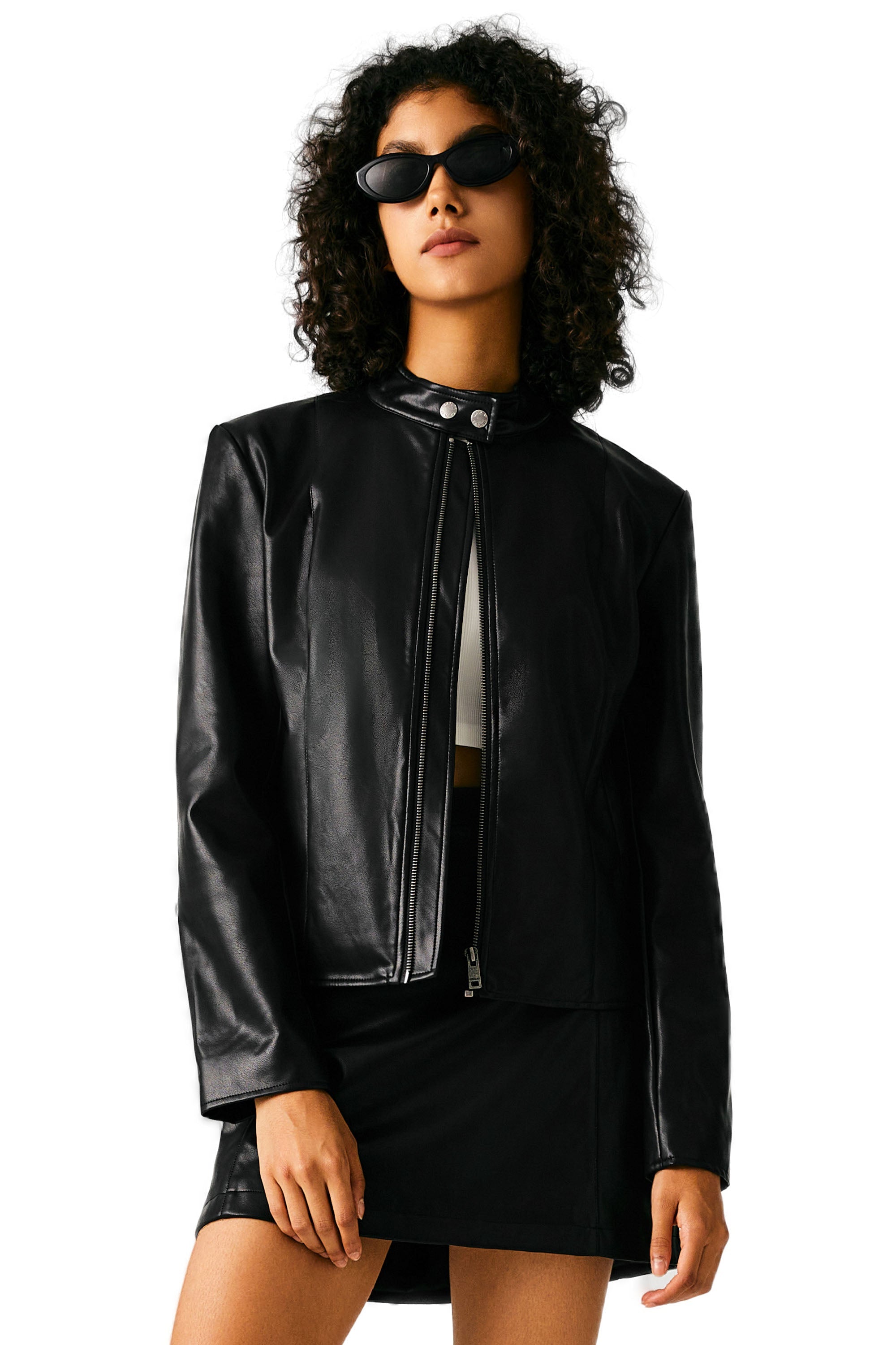 Orolay-Faux Leather Jackets-Image 2 of Faux Leather Jackets from Orolay - #Color_black