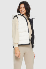 Orolay-Fleece Down Vest-#color_White