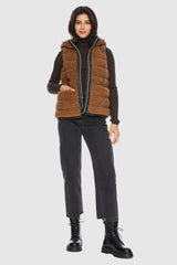 Orolay-Fleece Down Vest-#color_Nuthatch