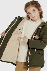 Orolay-Fleece Lined Winter Coat with Hood-Fleece Lined Winter Coat with Hood - Orolay, #color_Chive