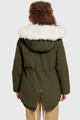 Orolay-Fleece Lined Winter Coat with Hood-Fleece Lined Winter Coat with Hood - Orolay, #color_Chive