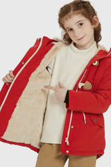 Orolay-Fleece Lined Winter Coat with Hood-Fleece Lined Winter Coat with Hood - Orolay, #color_Racing Red