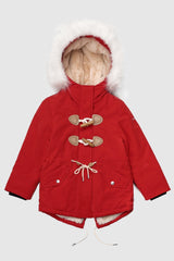 Orolay-Fleece Lined Winter Coat with Hood-Fleece Lined Winter Coat with Hood - Orolay, #color_Racing Red