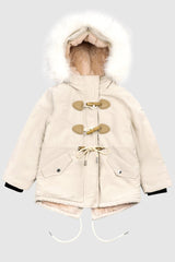 Orolay-Fleece Lined Winter Coat with Hood-Fleece Lined Winter Coat with Hood - Orolay, #color_Tofu