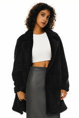 Orolay-Fleece Sherpa Jacket-Fleece Sherpa Jacket - Orolay, #color_black