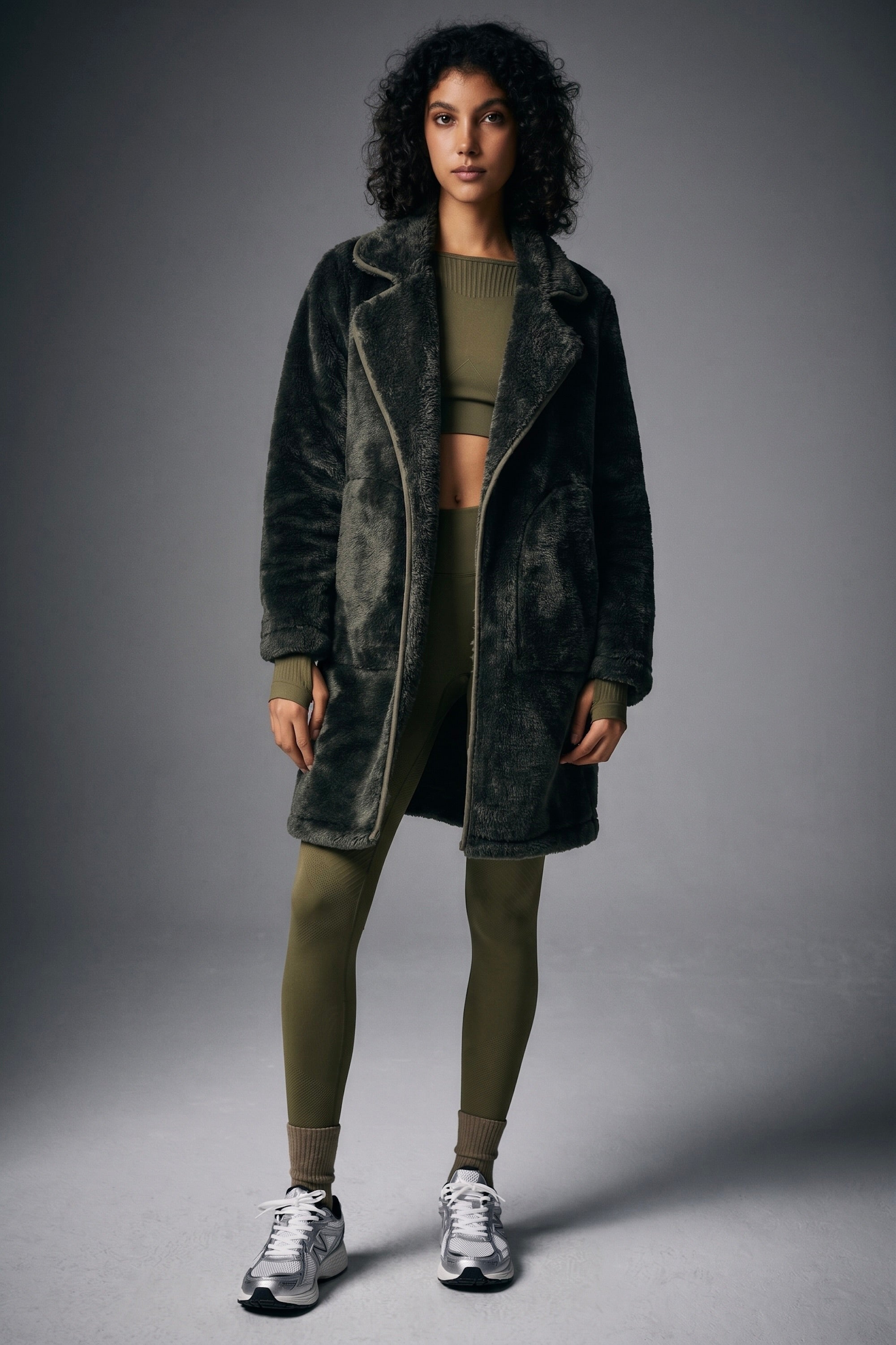 Orolay-Fleece Sherpa Jacket-Fleece Sherpa Jacket - Orolay, #color_Chive