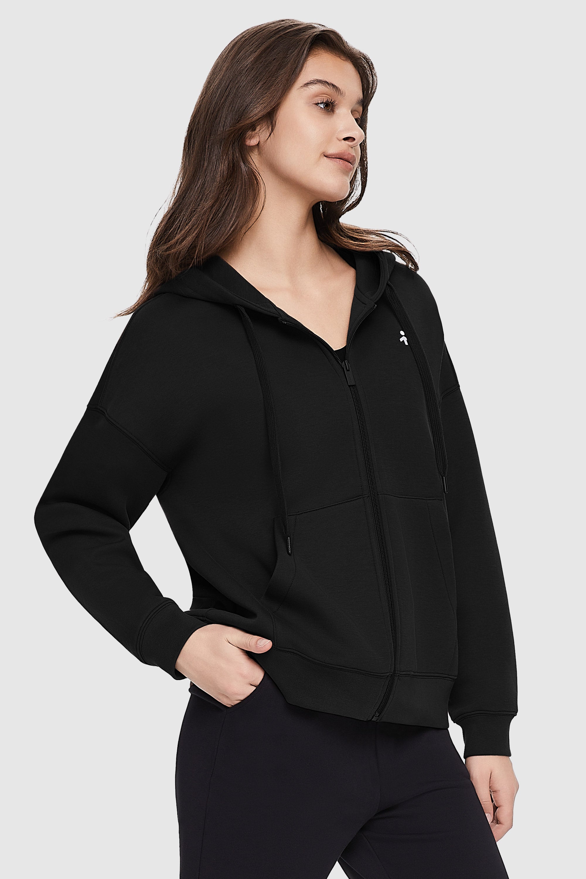 orolay Full-Zip Athletic Hoodie - #color_black