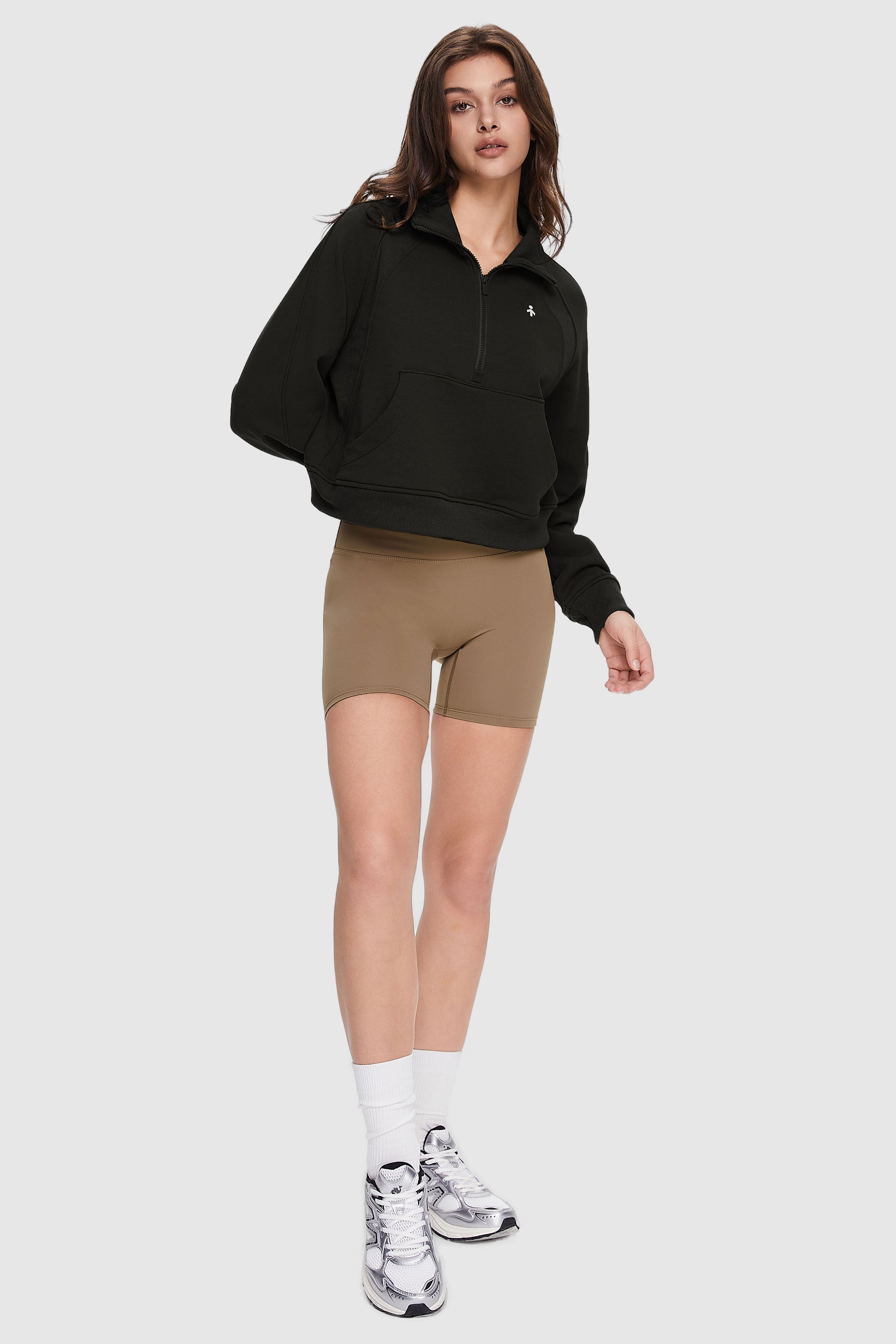 Orolay-Half-Zip Sweatshirt-Image 1 of Half-Zip Sweatshirt from Orolay - #color_Black