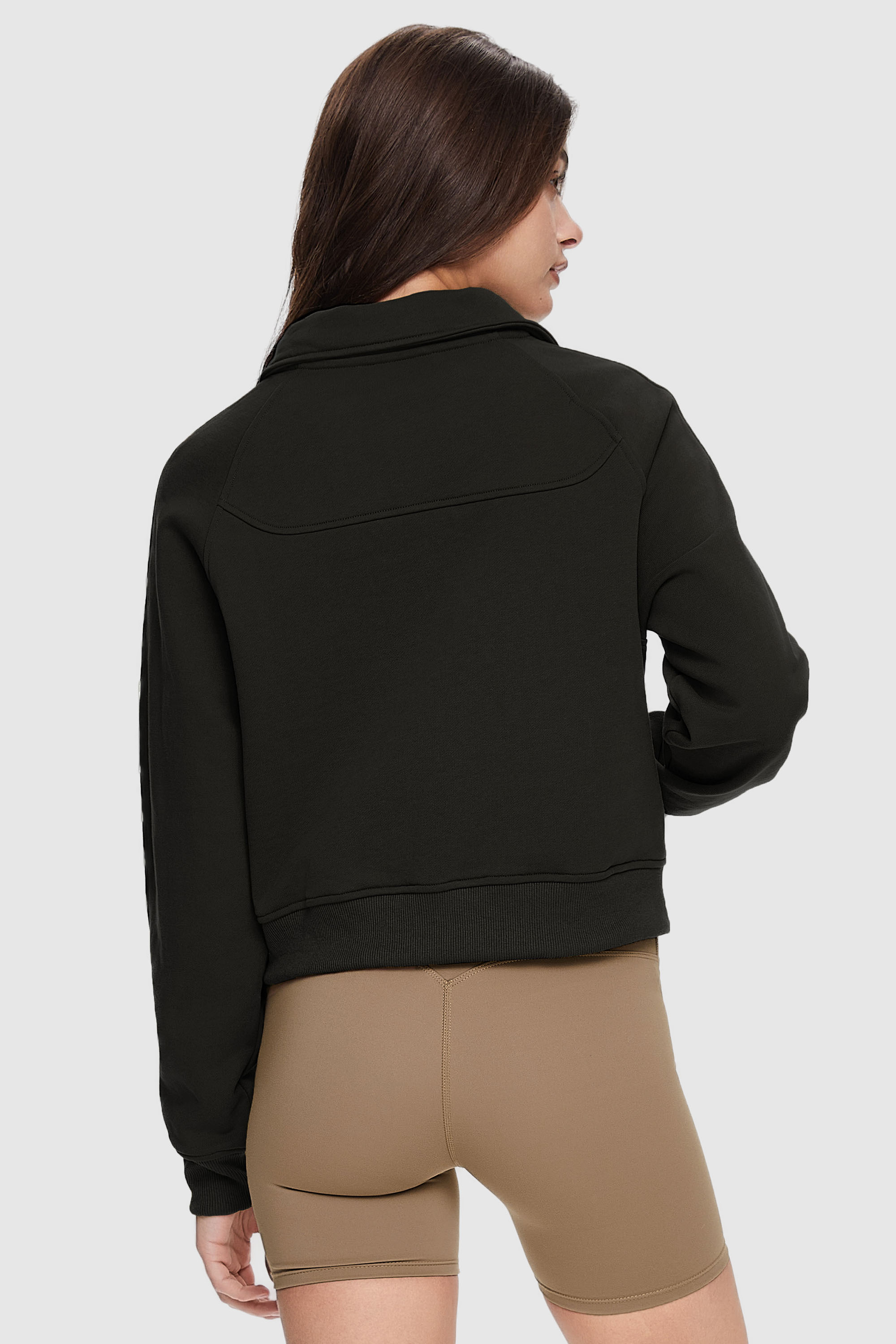 Orolay-Half-Zip Sweatshirt-Image 4 of Half-Zip Sweatshirt from Orolay - #color_Black