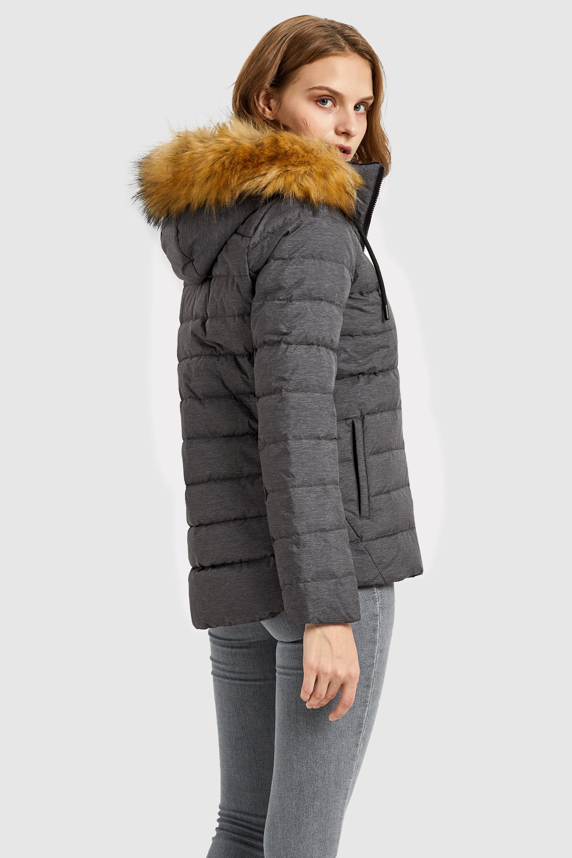 Orolay-Inner Pocket Snap Puffer Jacket-#color_Quiet Shade