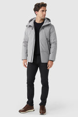 Orolay-Insulated Warm Hooded Puffer Down Jacket-Insulated Warm Hooded Puffer Down Jacket - Orolay, #color_Quiet Gray