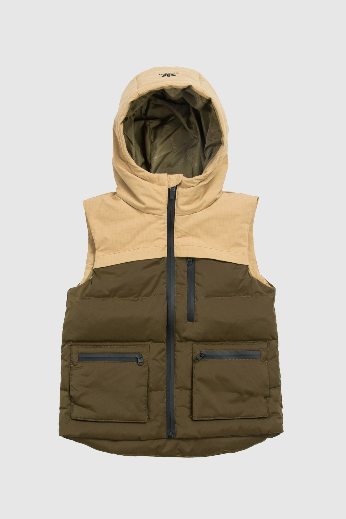 Orolay-Kids Thickened Down Vest-Kids Thickened Down Vest - Orolay, #color_Breen