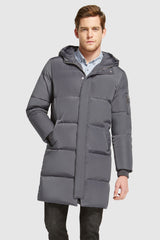 Orolay-Knee Length Winter Thickened Down Jacket-#color_Quiet Shade