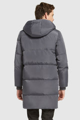 Orolay-Knee Length Winter Thickened Down Jacket-#color_Quiet Shade