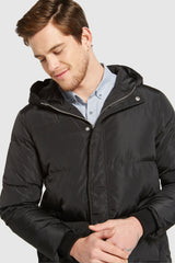 Orolay-Knee Length Winter Thickened Down Jacket-#color_Black