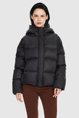 Orolay-Lightweight Cropped Down Coat-#color_Black