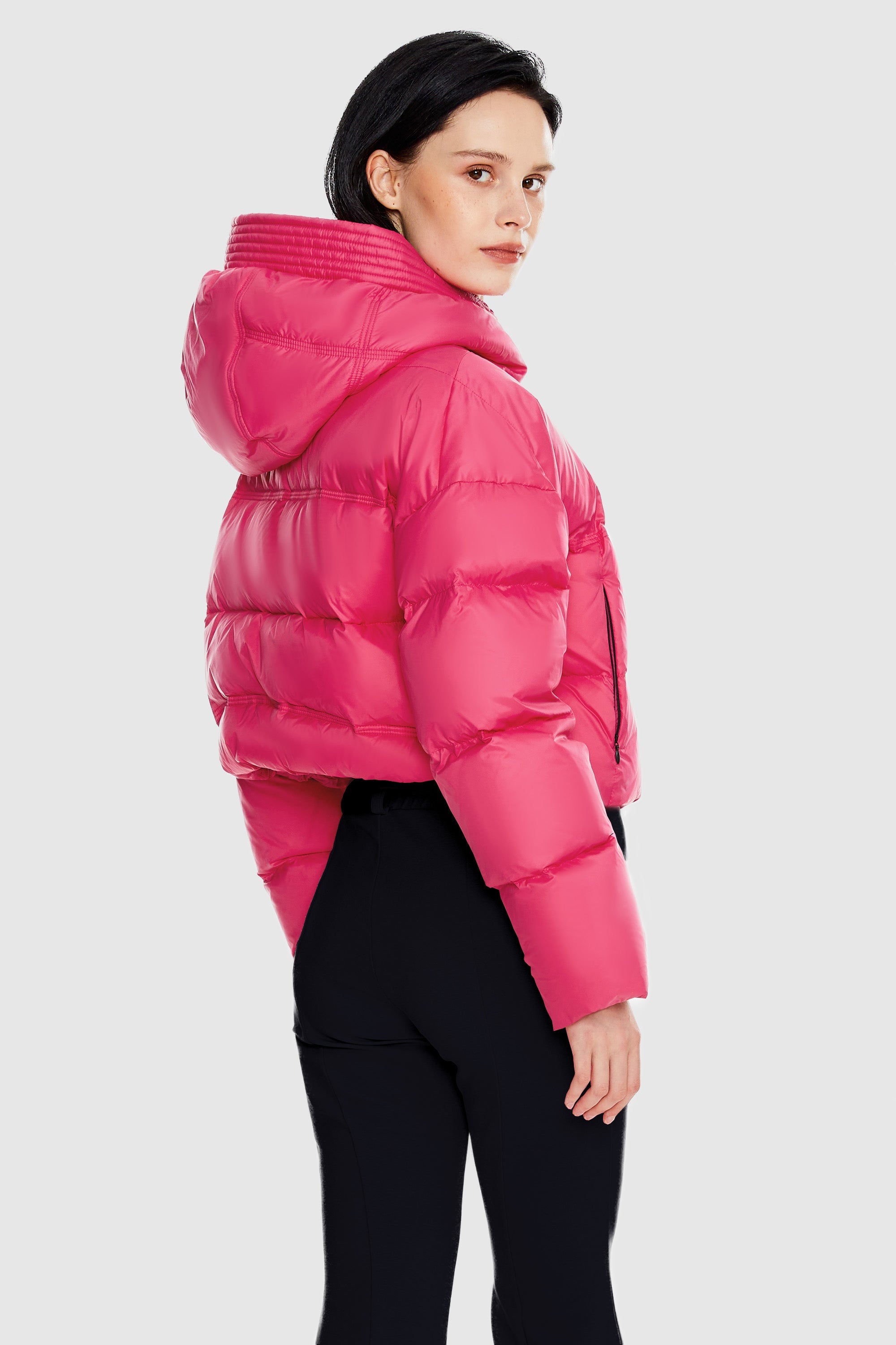 Orolay-Lightweight Cropped Puffer Jacket-#color_Rethink Pink