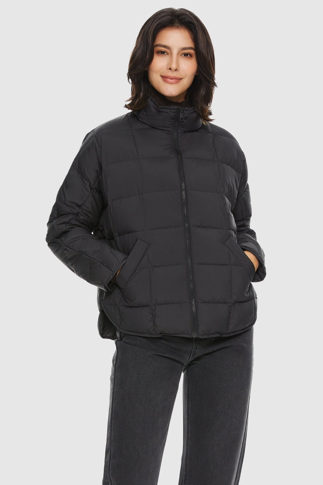 Orolay-Lightweight Insulated Puffer Jacket-Lightweight Insulated Puffer Jacket - Orolay, #color_Black