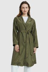 Orolay-Lightweight Lapel Trench-Lightweight Lapel Trench - Orolay, #color_Peat Moss