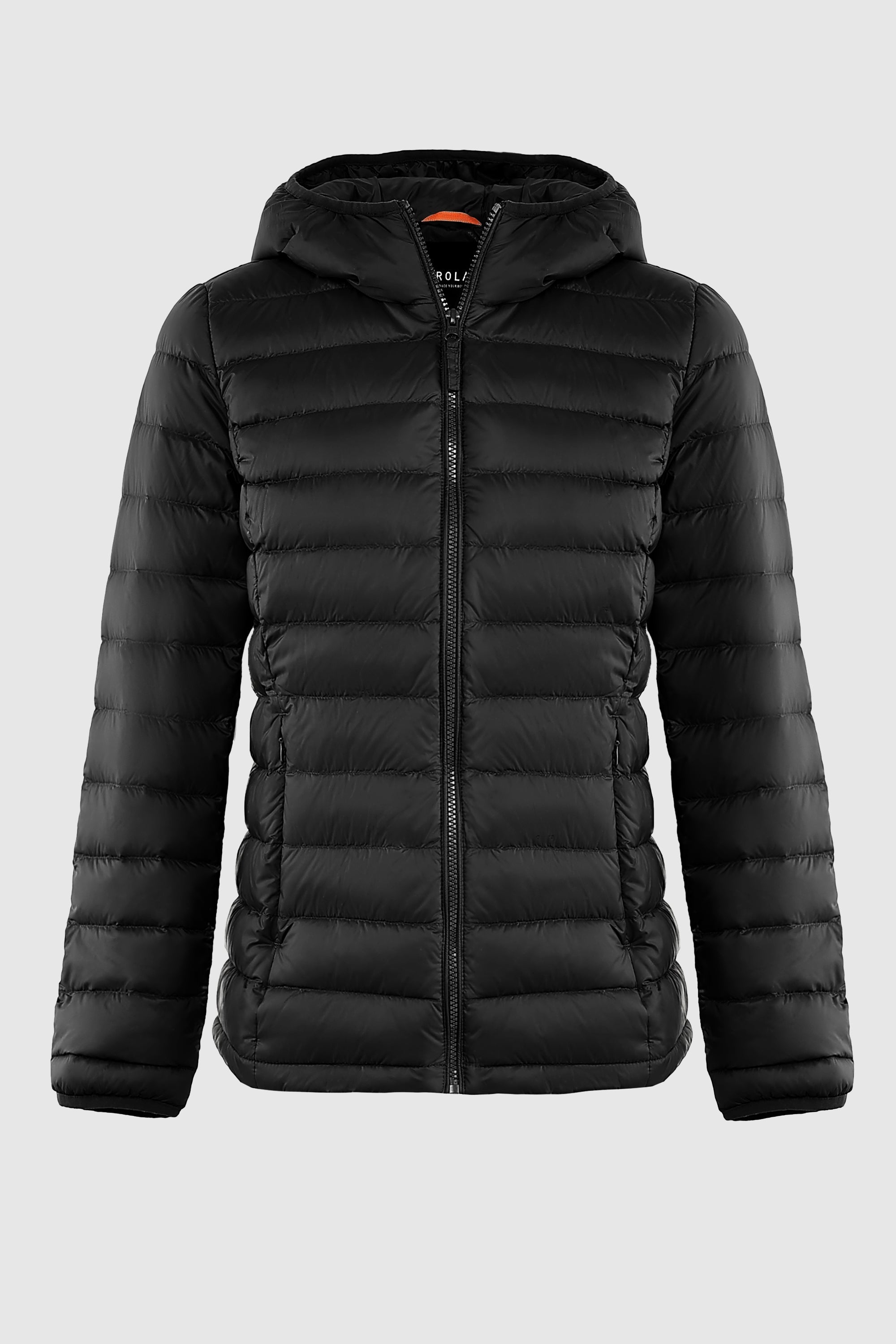 Orolay-Lightweight Packable Down Jacket with Stand Collar-#color_Black