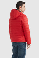 Orolay-Lightweight Packable Puffer Jacket-#color_Fiery Red