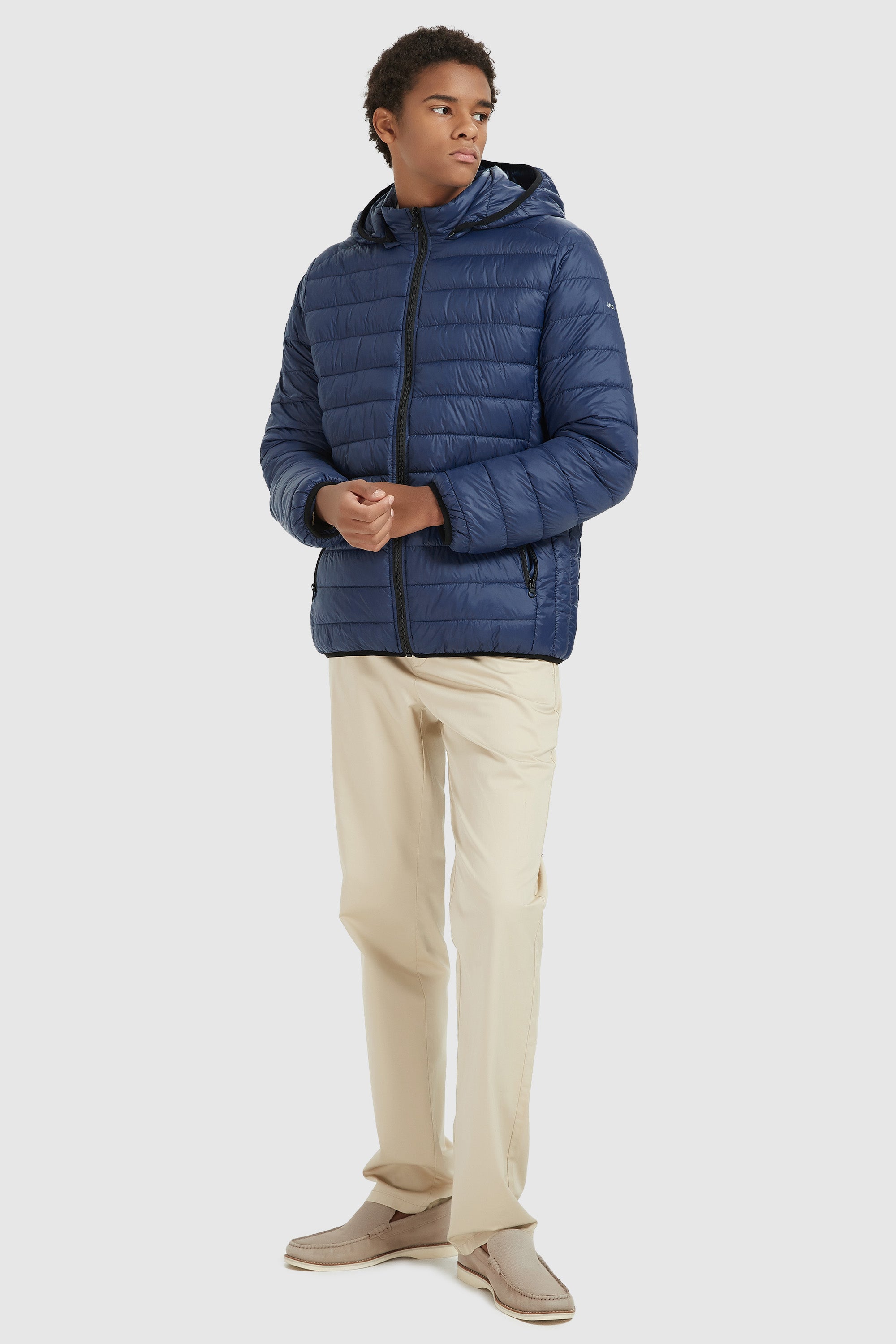 Orolay-Lightweight Packable Puffer Jacket-#color_Navy