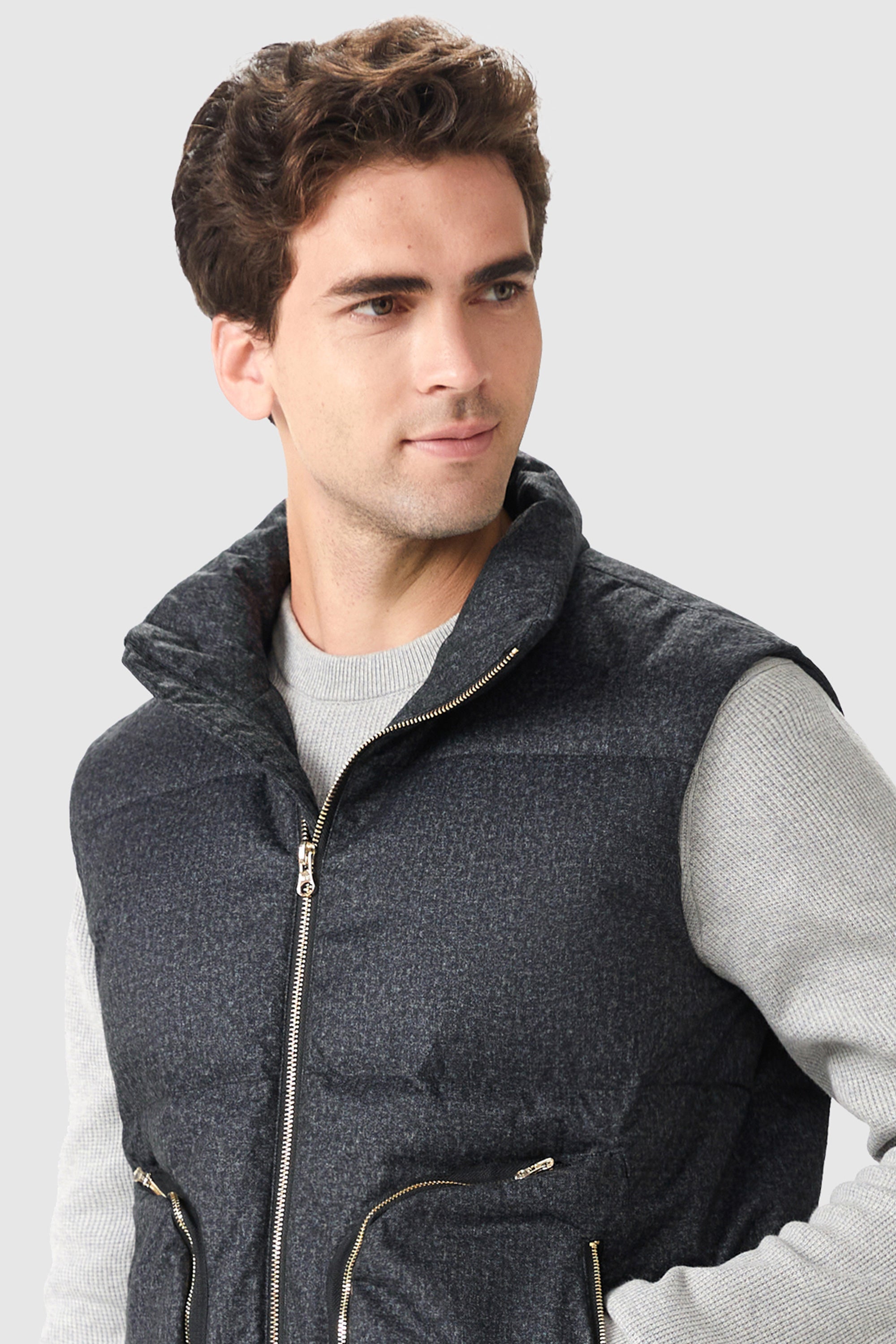 Orolay-Lightweight Puffer Vest-#color_Shark