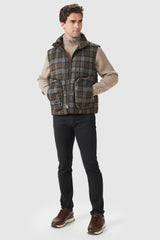 Orolay-Lightweight Puffer Vest-#color_Coffee plaid