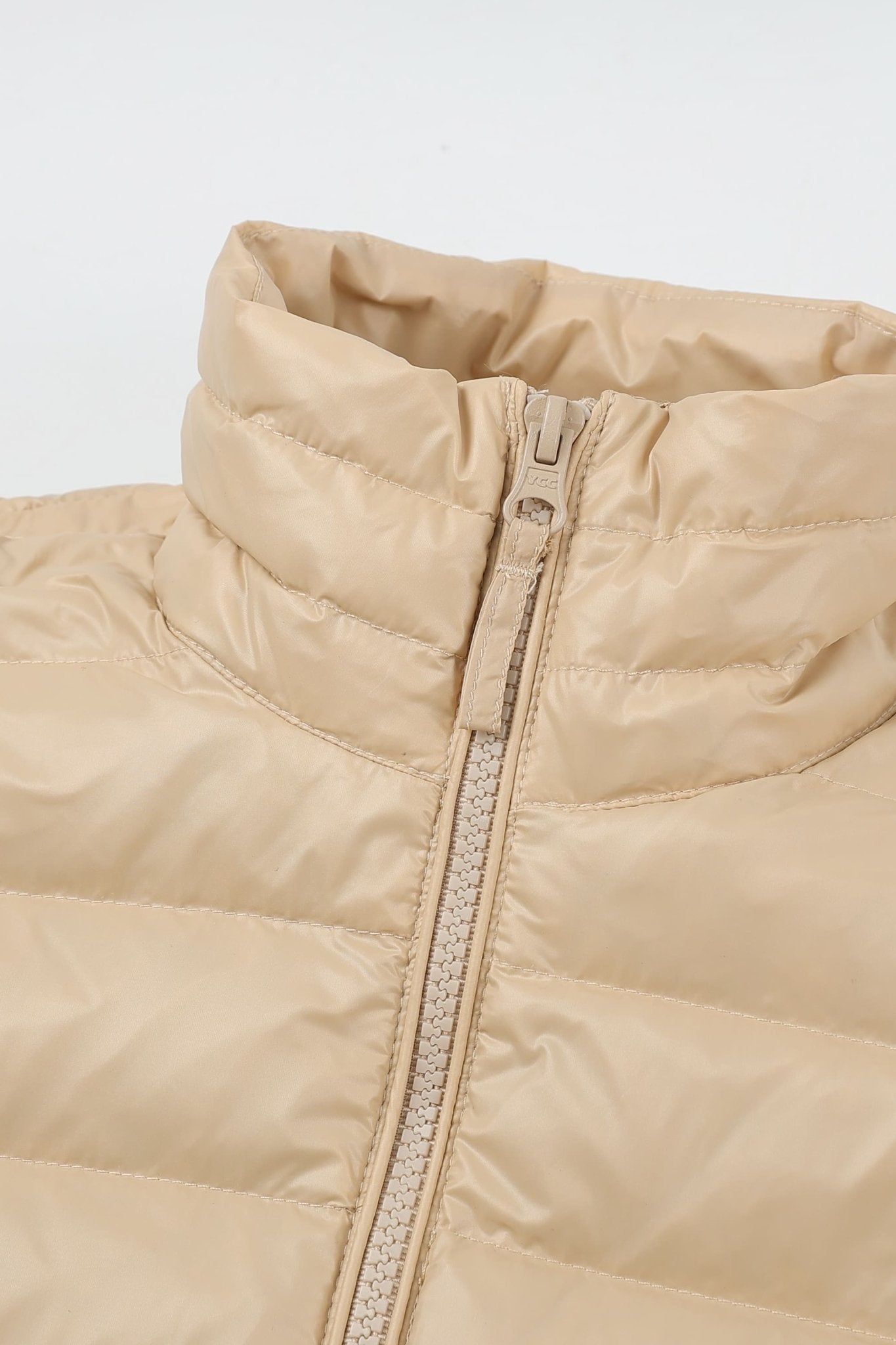 Orolay-Lightweight Quilted Packable Down Jacket-Lightweight Quilted Packable Down Jacket - Orolay, #color_Frosted Almond