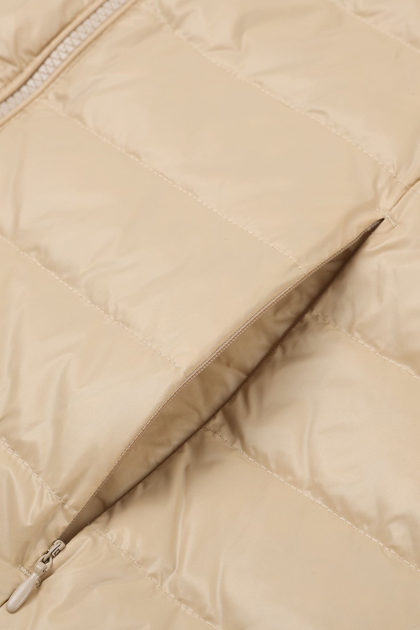 Orolay-Lightweight Quilted Packable Down Jacket-Lightweight Quilted Packable Down Jacket - Orolay, #color_Frosted Almond