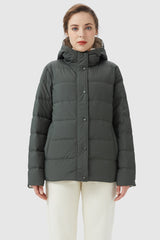 Orolay-Lightweight Reversible Down Jacket with Hood-#color_Deep Forest