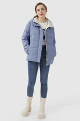 Orolay-Lightweight Reversible Down Jacket with Hood-#color_Eventide