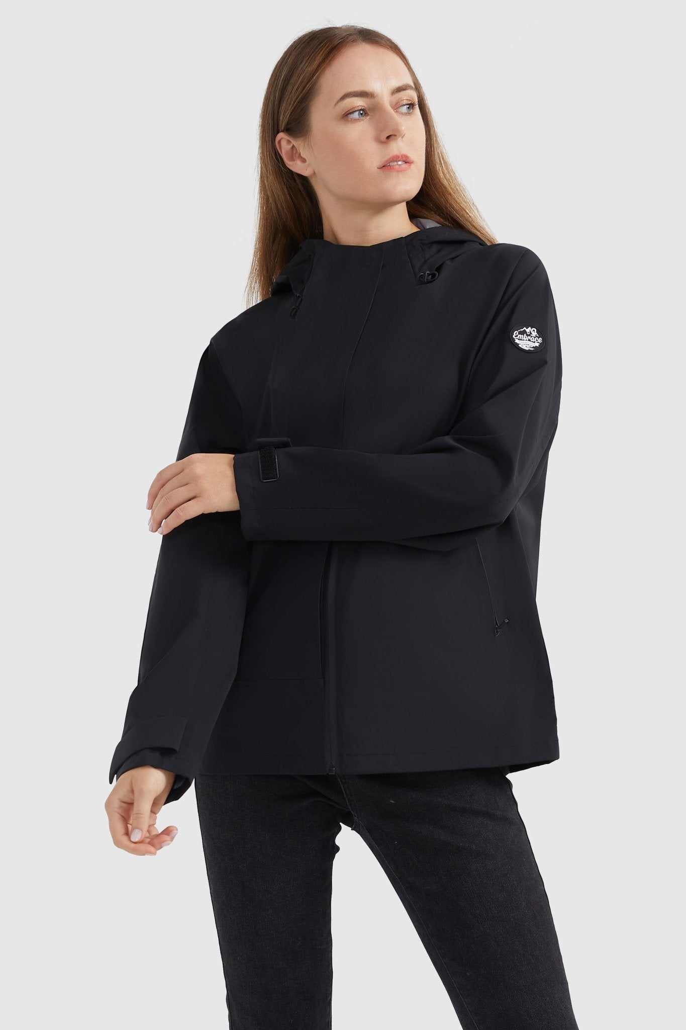 Orolay-Lightweight Softshell Raincoat-Lightweight Softshell Raincoat - Orolay, #color_Black