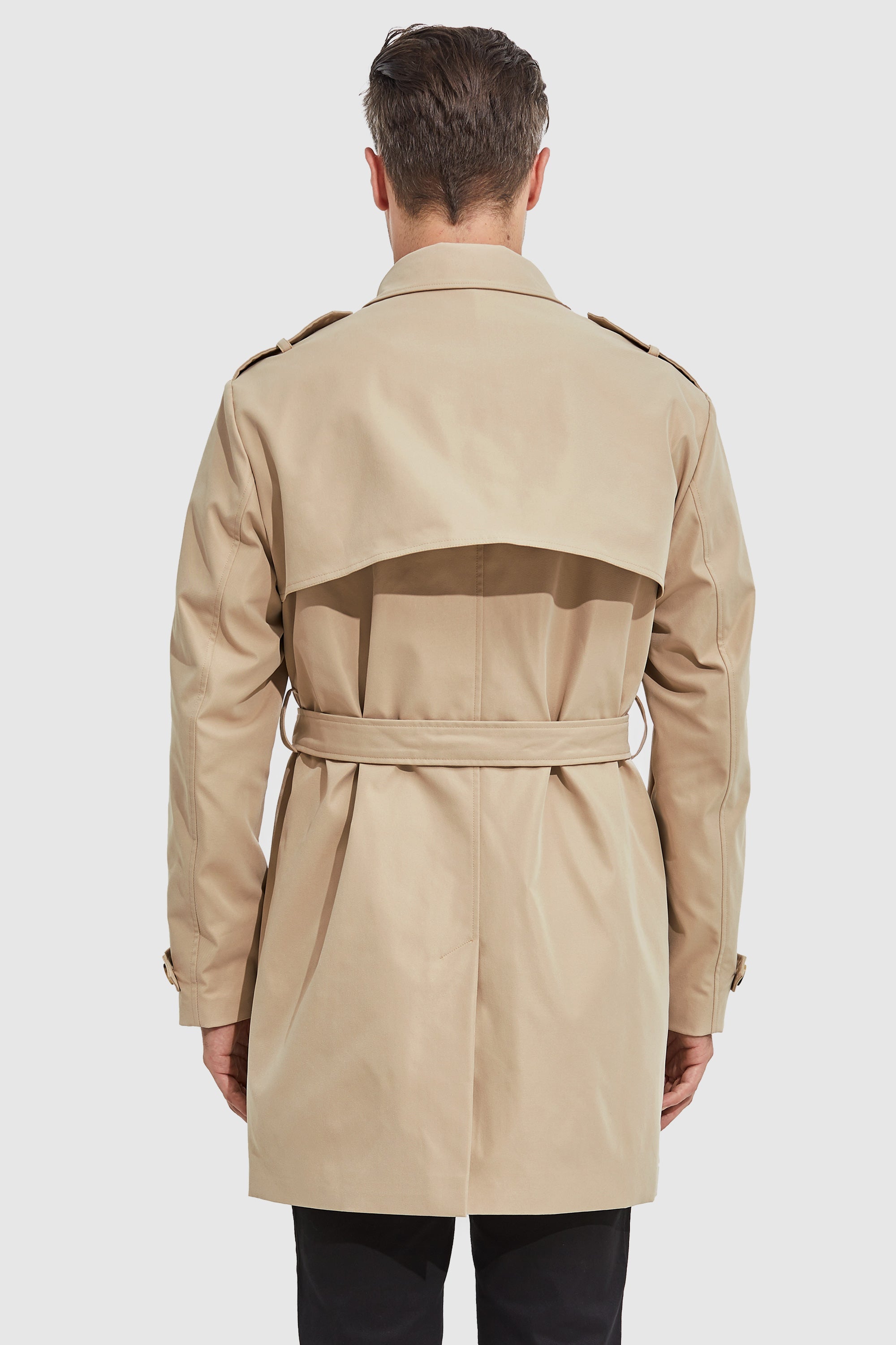 Orolay-Long Double Breasted Trench Coat-#color_Frosted Almond