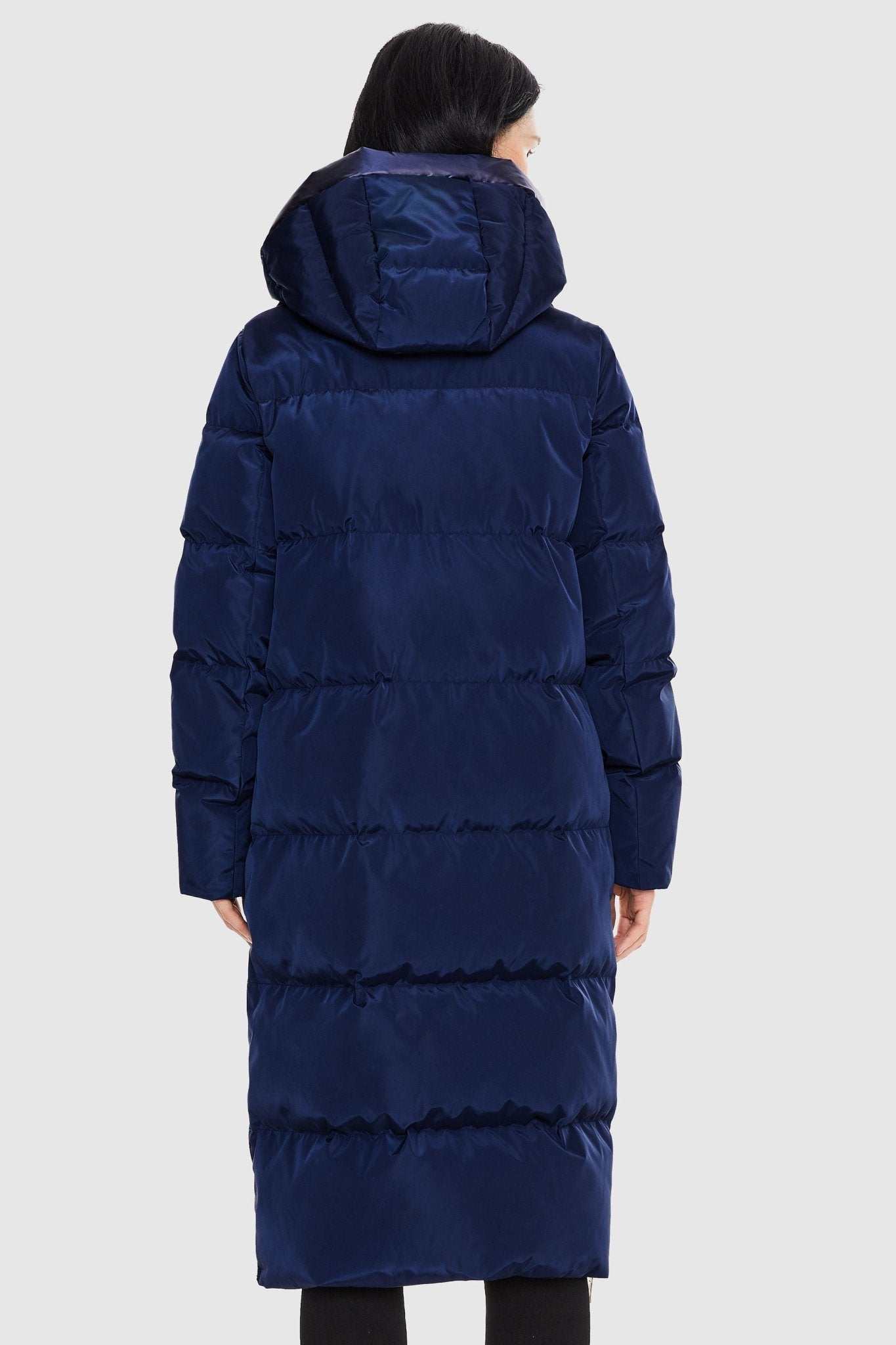 Orolay-Long Maxi Puffer Thickened Jacket-Long Maxi Puffer Thicken Jacket - Orolay, #color_Blueprint